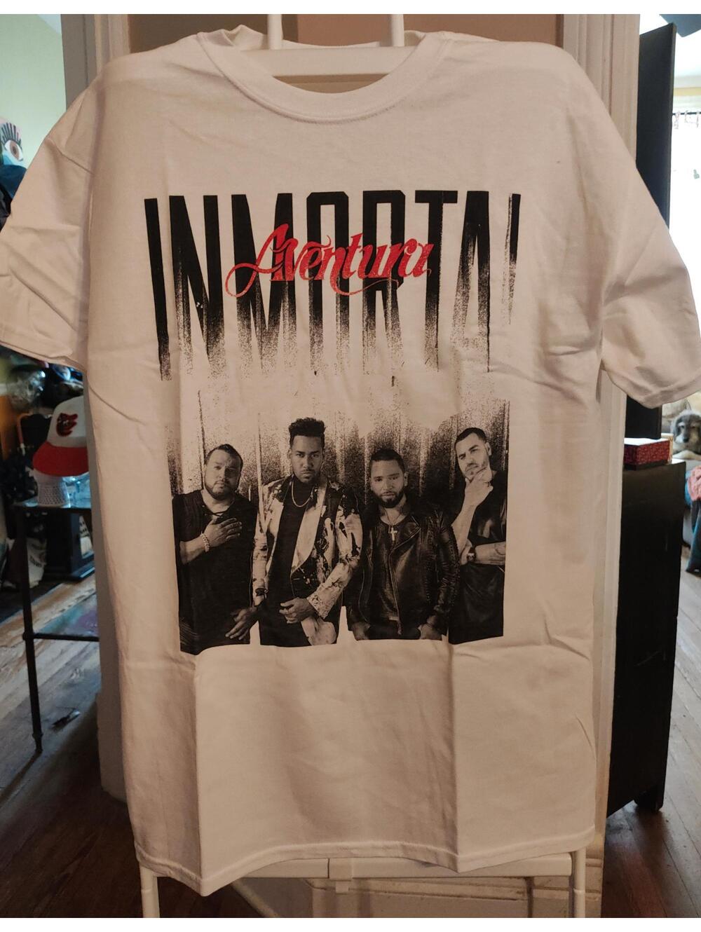 NEW - Aventura - “Immortal” - official white tour shirt - L